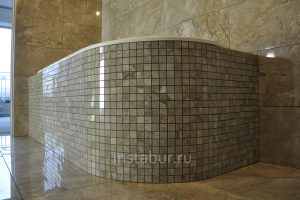 круглая ванна мозаика